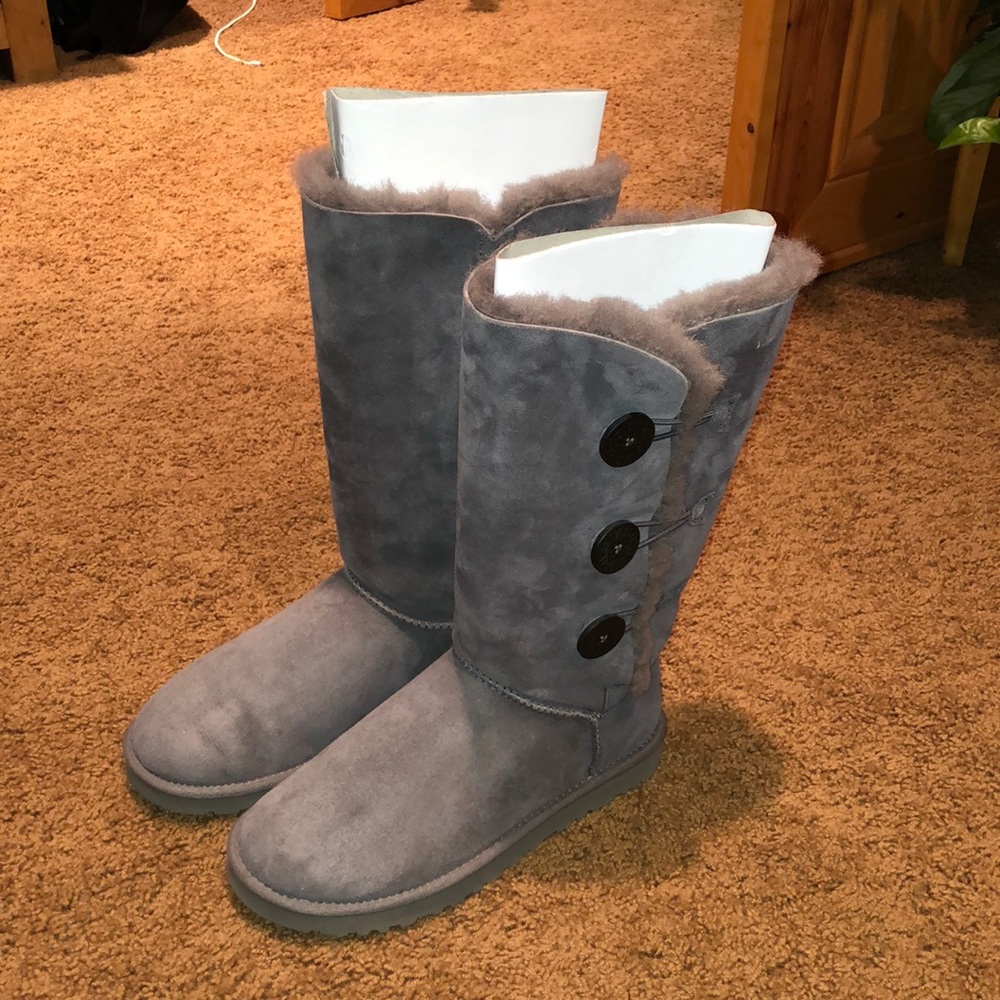 UGG Bailey suede triple button boot